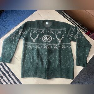 South2 West8 Plush Mohair and Wool Men's Cardigan, Japanese Streetwear